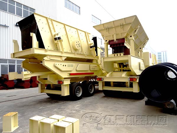 HX粗破轮胎系列移动破碎站厂家