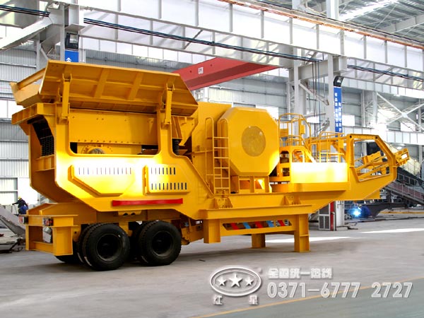 HX粗破轮胎系列移动破碎站