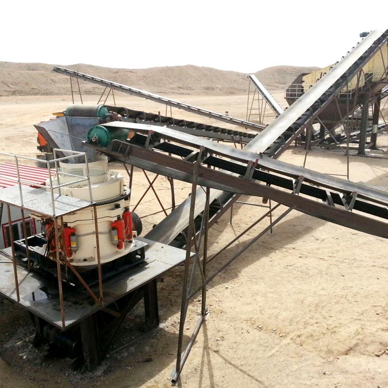 山东铁矿石破碎生产现场