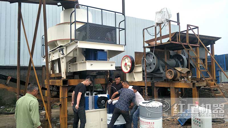 打砂机现场案例