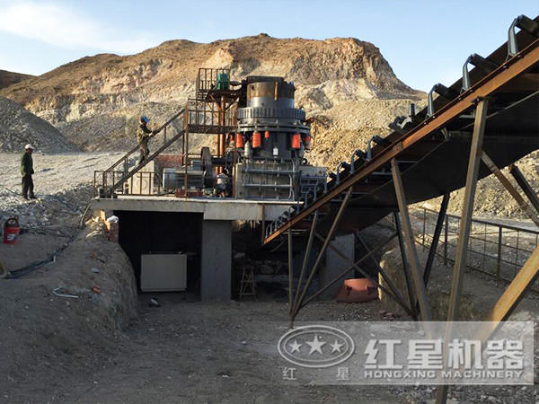 石子破碎厂现场